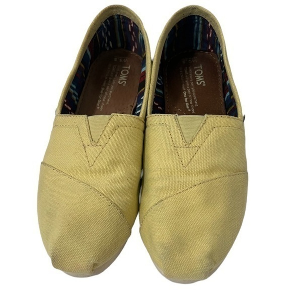 Toms Yellow Flats Size 5.5